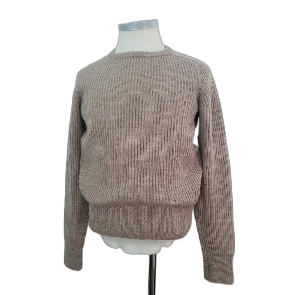 Vintage 50s Scottish 100% New Wool Sweater, Rib Knit, English, Irish, Cobley's